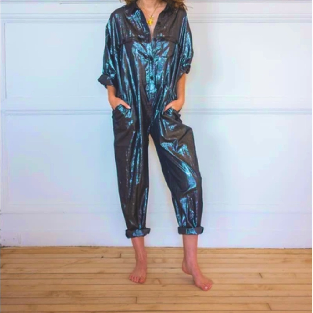 Suzi kondi utility jumpsuit in navy - sold out